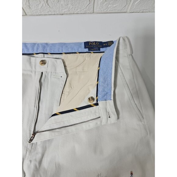 Polo Ralph Lauren Cotton Chino Pants Sailing Sailor Yacht Boating Artist Drawing - Picture 11 of 16